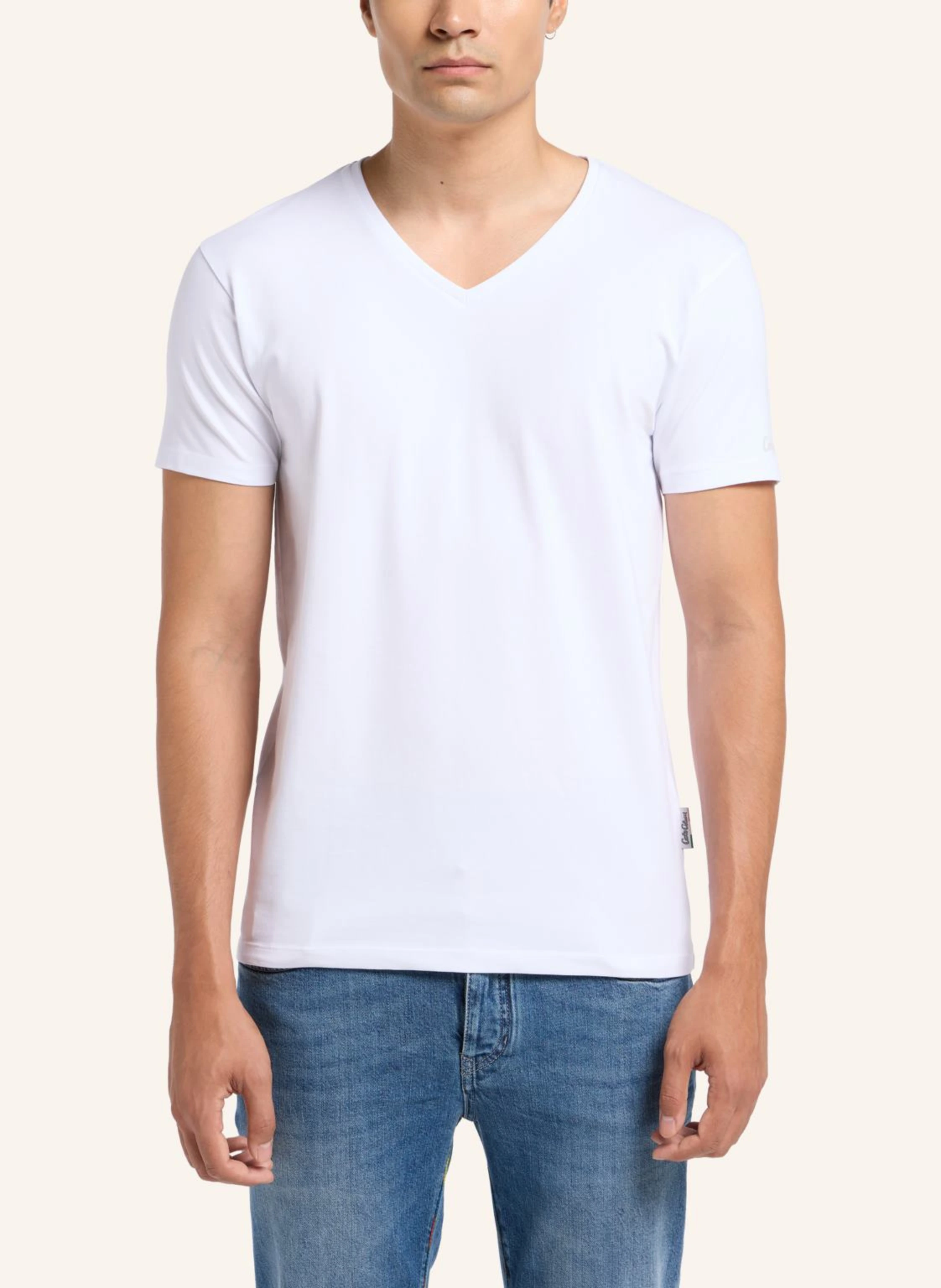 CARLO COLUCCI V-Ausschnitt T-Shirt, 2er Pack CAVALLETTI