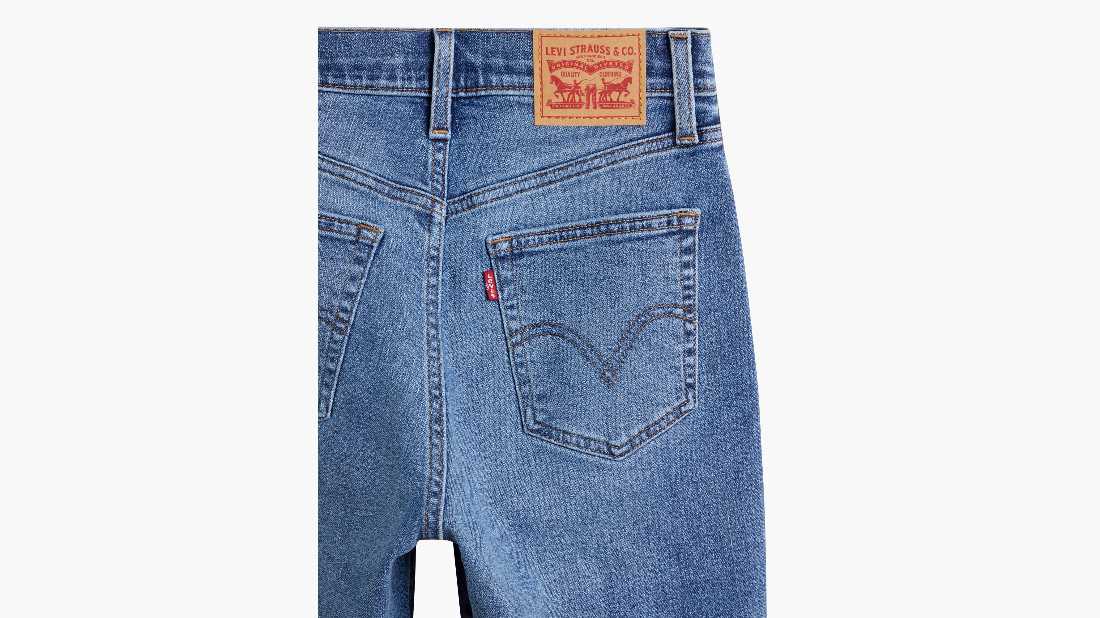 Jean Mom Taille Haute - Medium Indigo Worn In - Bleu