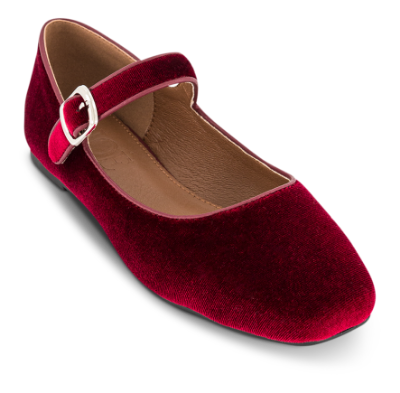 NOË Collection Mary Jane Ballerina Bordeaux 2415510861