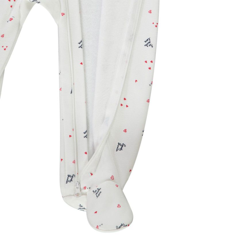 Lot de 2 dors-bien zippés pour bébé fille - Ecru