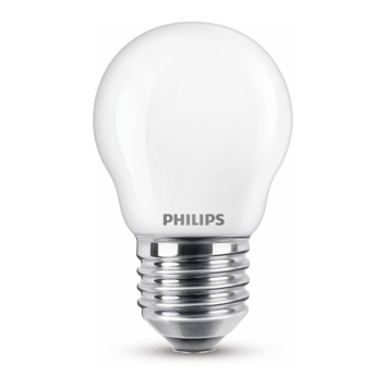 Philips LED kogel E27 40W 2 stuks mat niet dimbaar