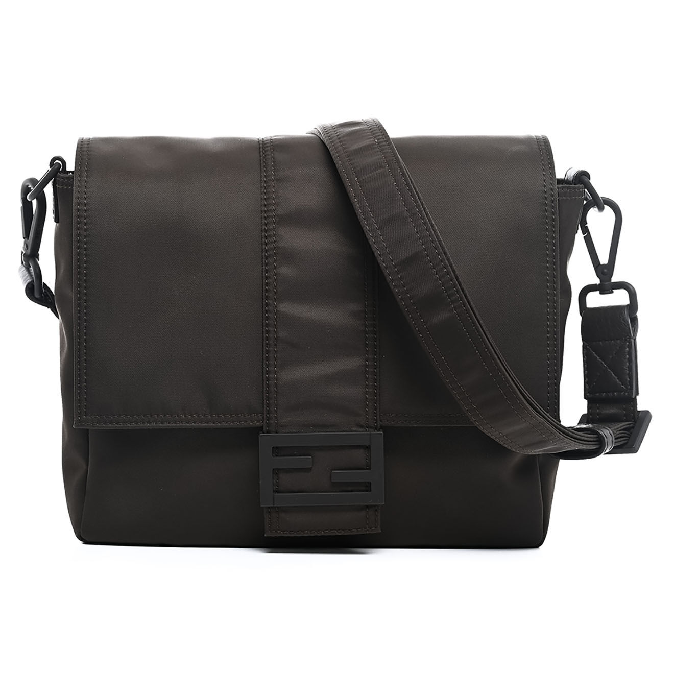 Fendi Sac bandoulière en Nylon marron - Neuf sans étiquette - L.24 cm
