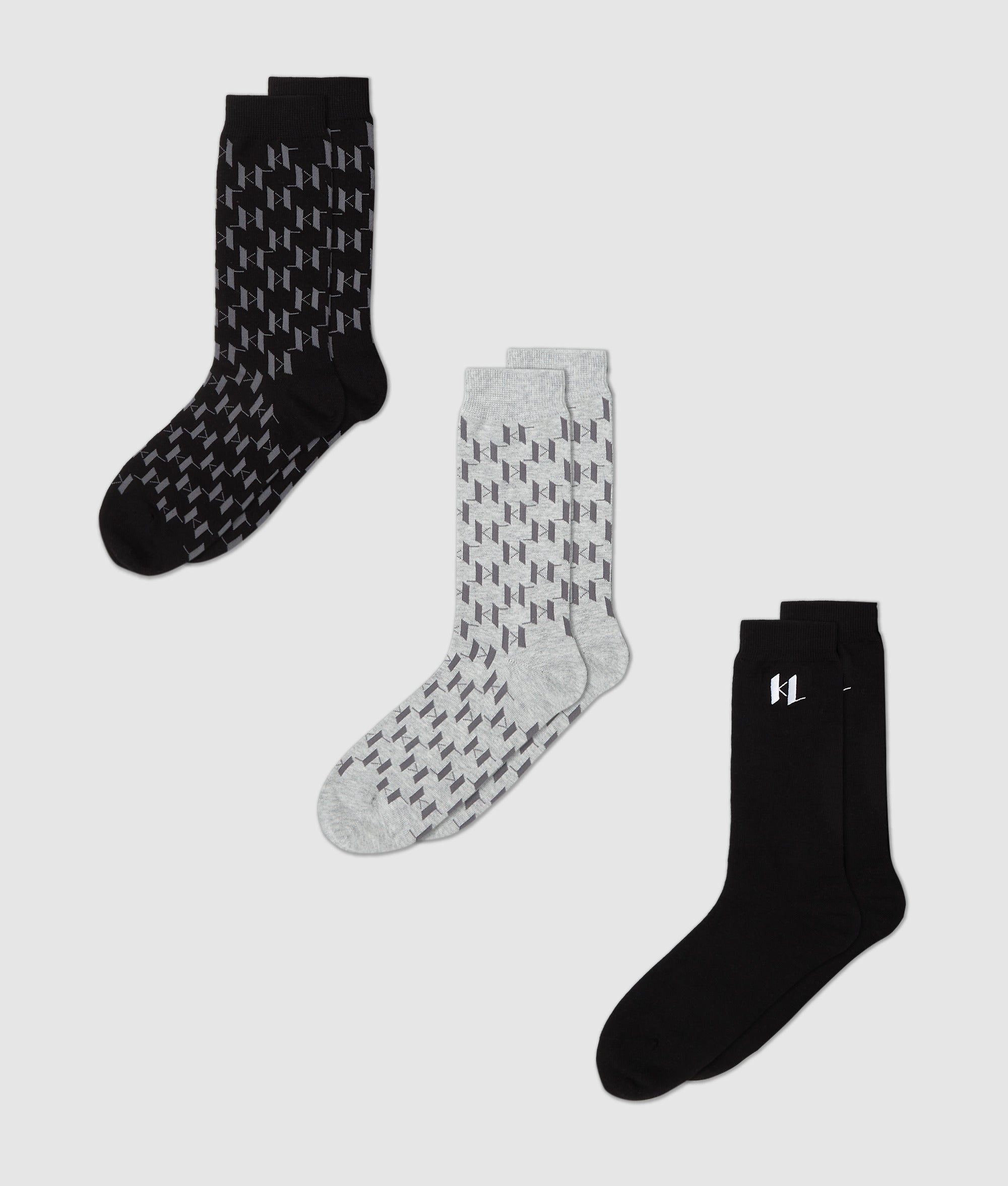 Monogram sokken – 3 paar