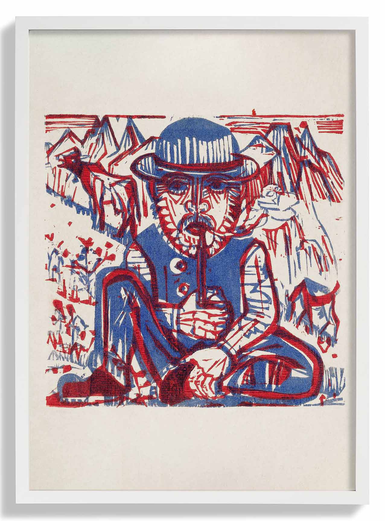 Rauchender Bauer von Ernst Kirchner