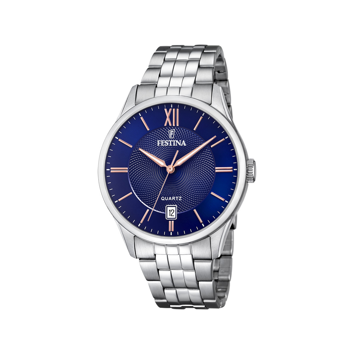 Montre FESTINA acier Classique homme bracelet acier gris