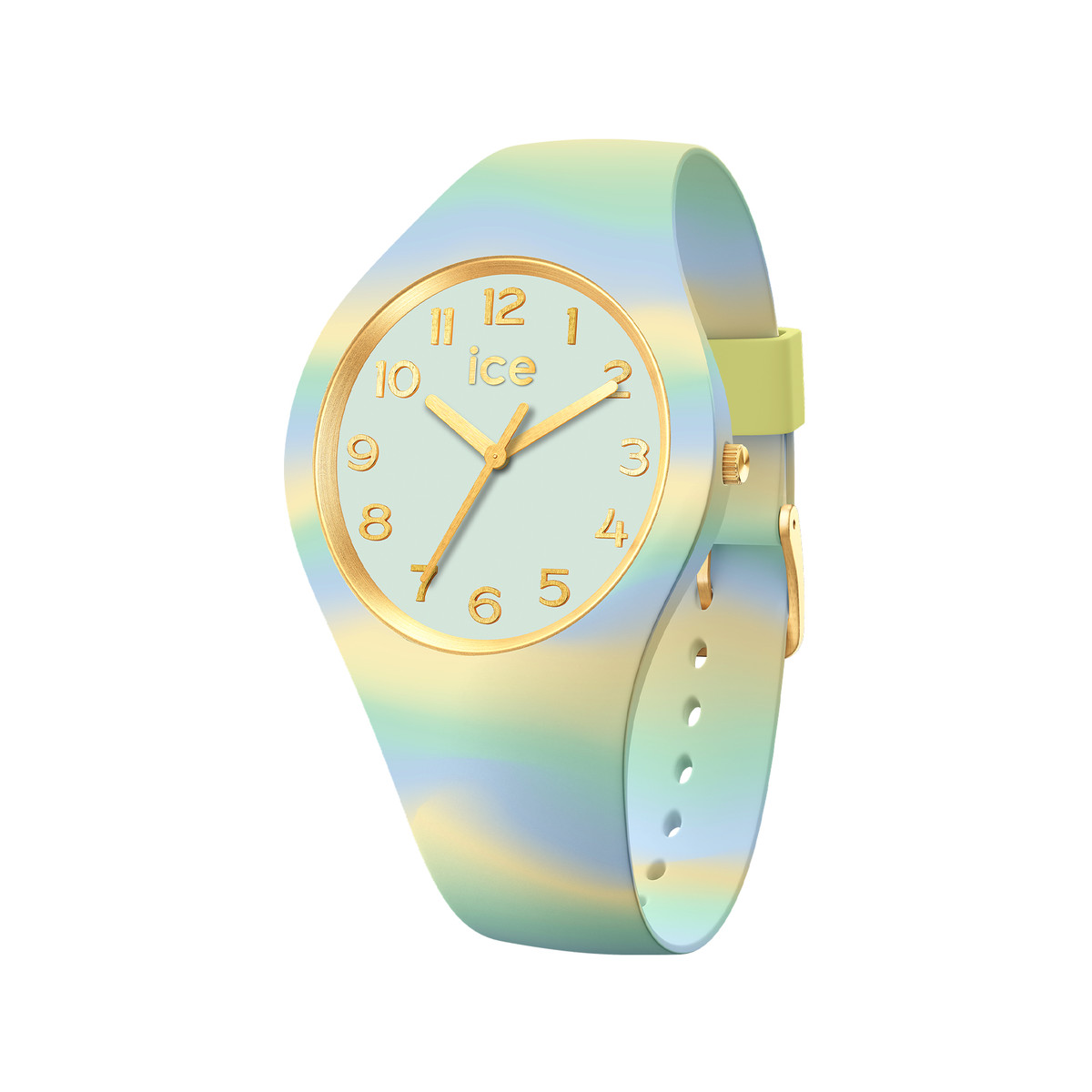 Montre ICE WATCH Ice Tie and Dye femme bracelet silicone bleu clair