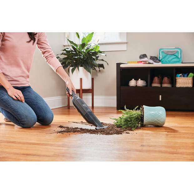 BLACK+DECKER kruimeldief HLVC320J11-QW 12V - extra brede zuigmond en 3x meer zuigkracht