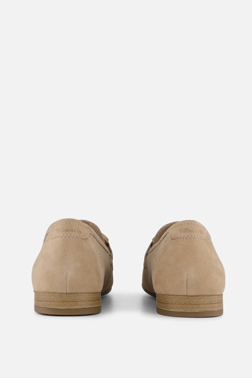 Tamaris Comfort Instappers beige Leer
