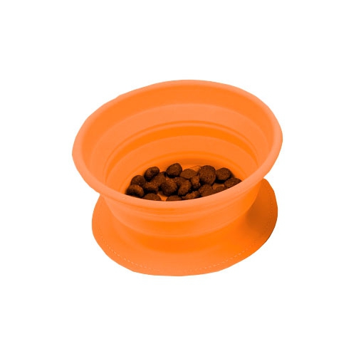 Disc-O-Bed Dog-Bowl faltbarer Silikon Futternapf Set 2 Stück