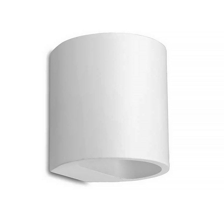 Artdelight Wandlamp Plaster Rond Wit 11cm Ã