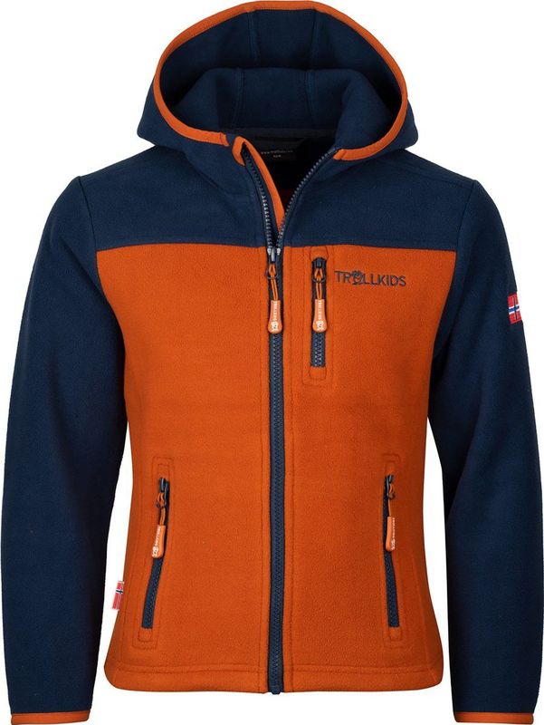 Trollkids - Stavanger - Fleece Jack - Winddicht - Met Capuchon