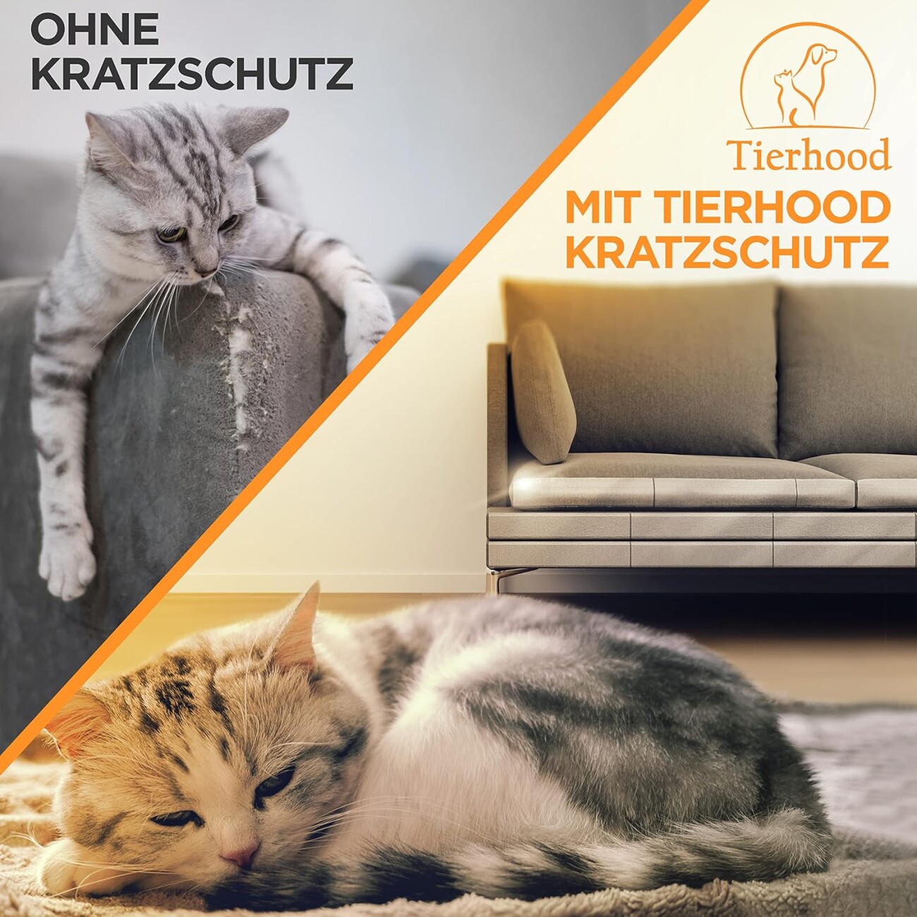 Tierhood Kratzschutz Sofa Selbstklebend