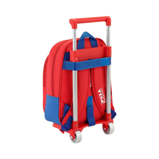 Mochila infantil pequena Sporting Gijón com rodinhas