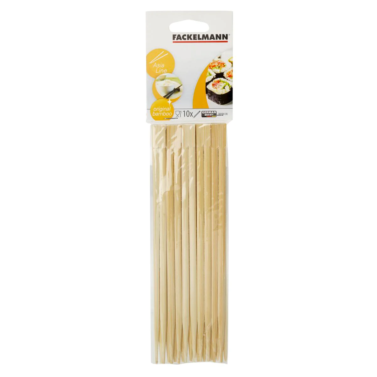 Lot de 10 de baguettes en bambou Asia Line Fackelmann