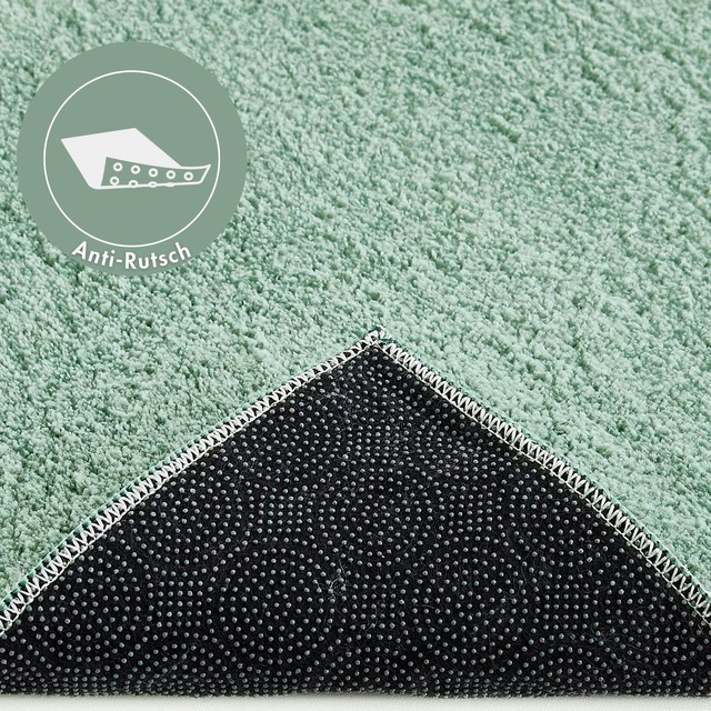 Andiamo Teppich »Arezzo« rechteckig 16 mm Höhe Uni Farben, weicher Flor, waschbar, ideal im Wohnzimmer & Schlafzimmer
