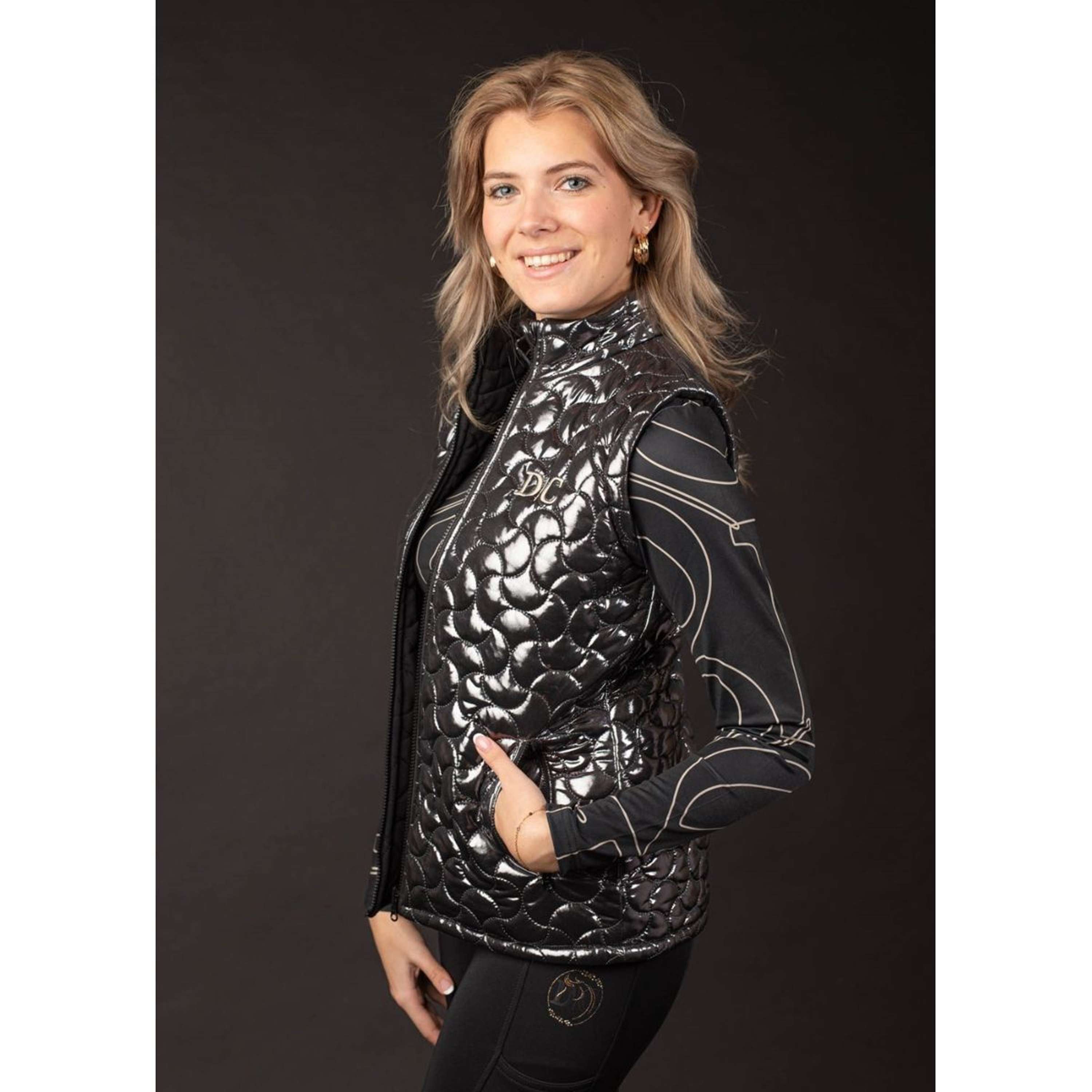 Harry's Horse Bodywarmer Denici Cavalli Stardust Omkeerbaar Zwart