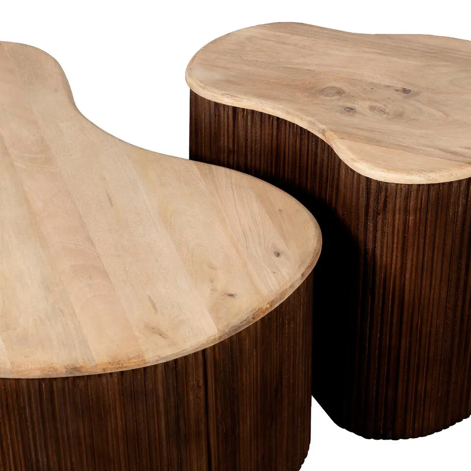 Lewis & Loft Salontafel Lena – Maat L – Mangohout – Bruin