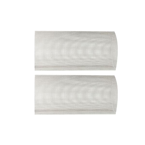 INF Rustfritt stålfilter med 2 pakke 40 mesh filterskjermer
