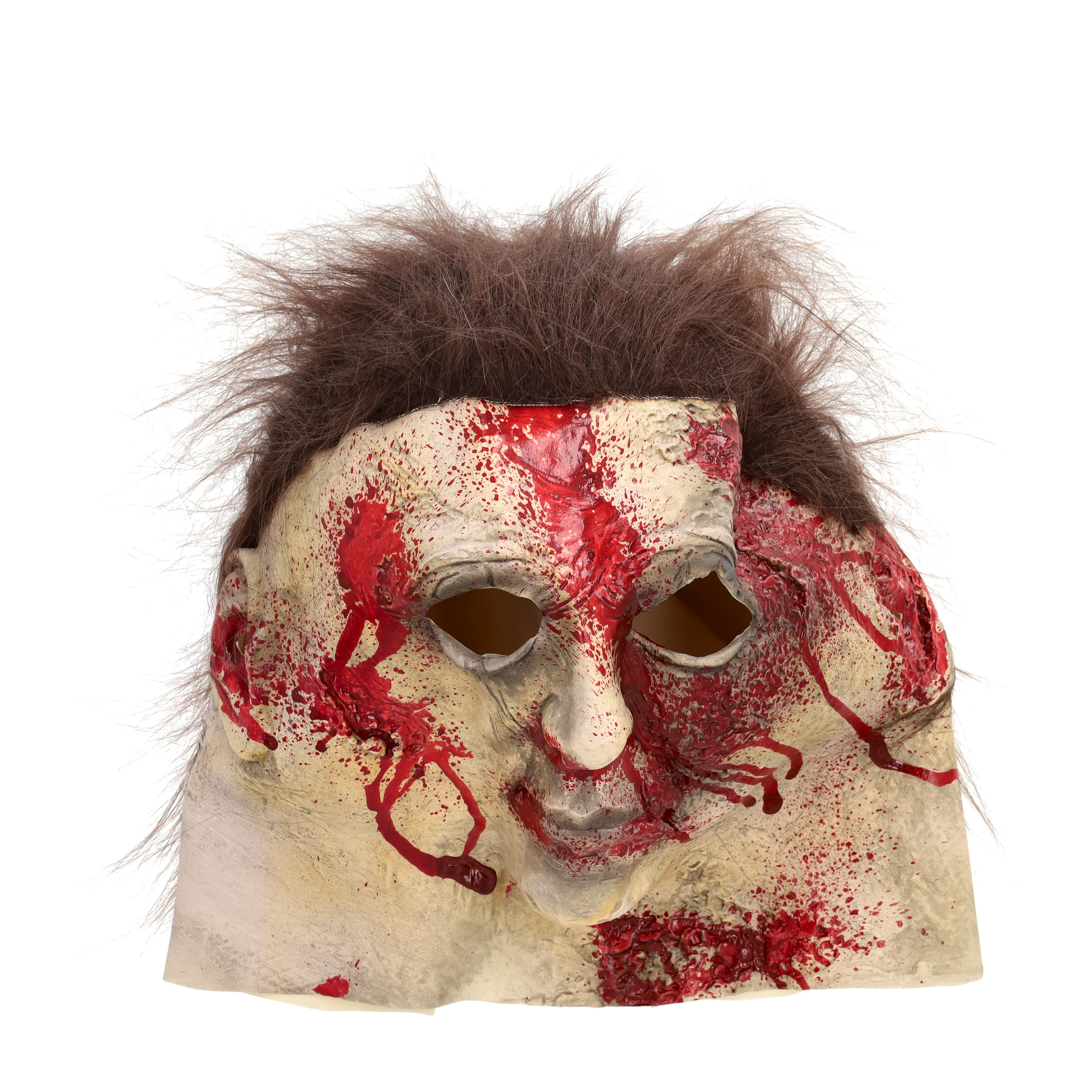 Latex Grusel Maske Halloween Gesichtsmaske Kostüm Zubehör Motto Party Accessoire Fasnachts Foto Requisite - Blutiger Michael Myers