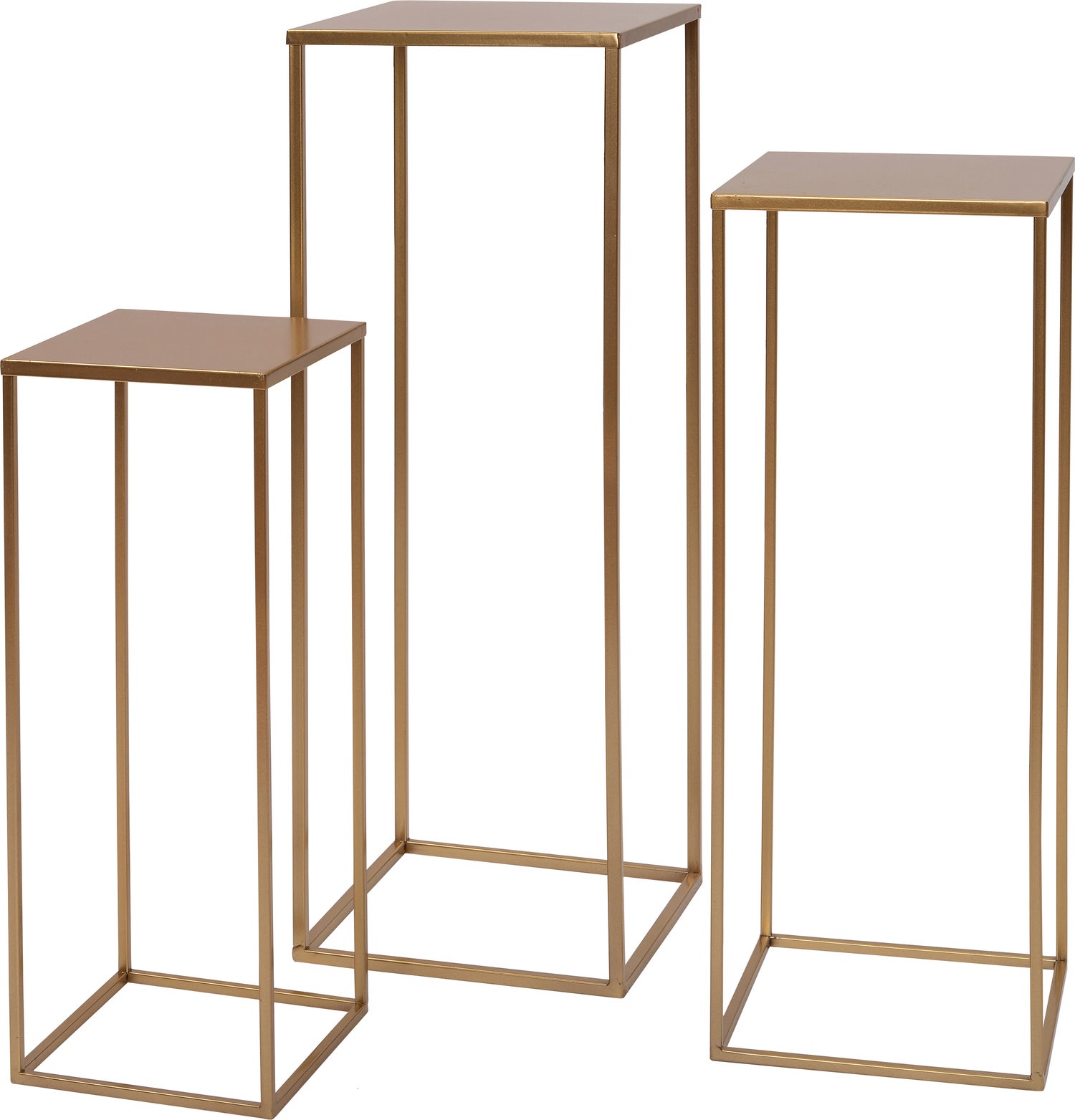 Intratuin bijzettafel Olaf goud D 19 H 50 cm