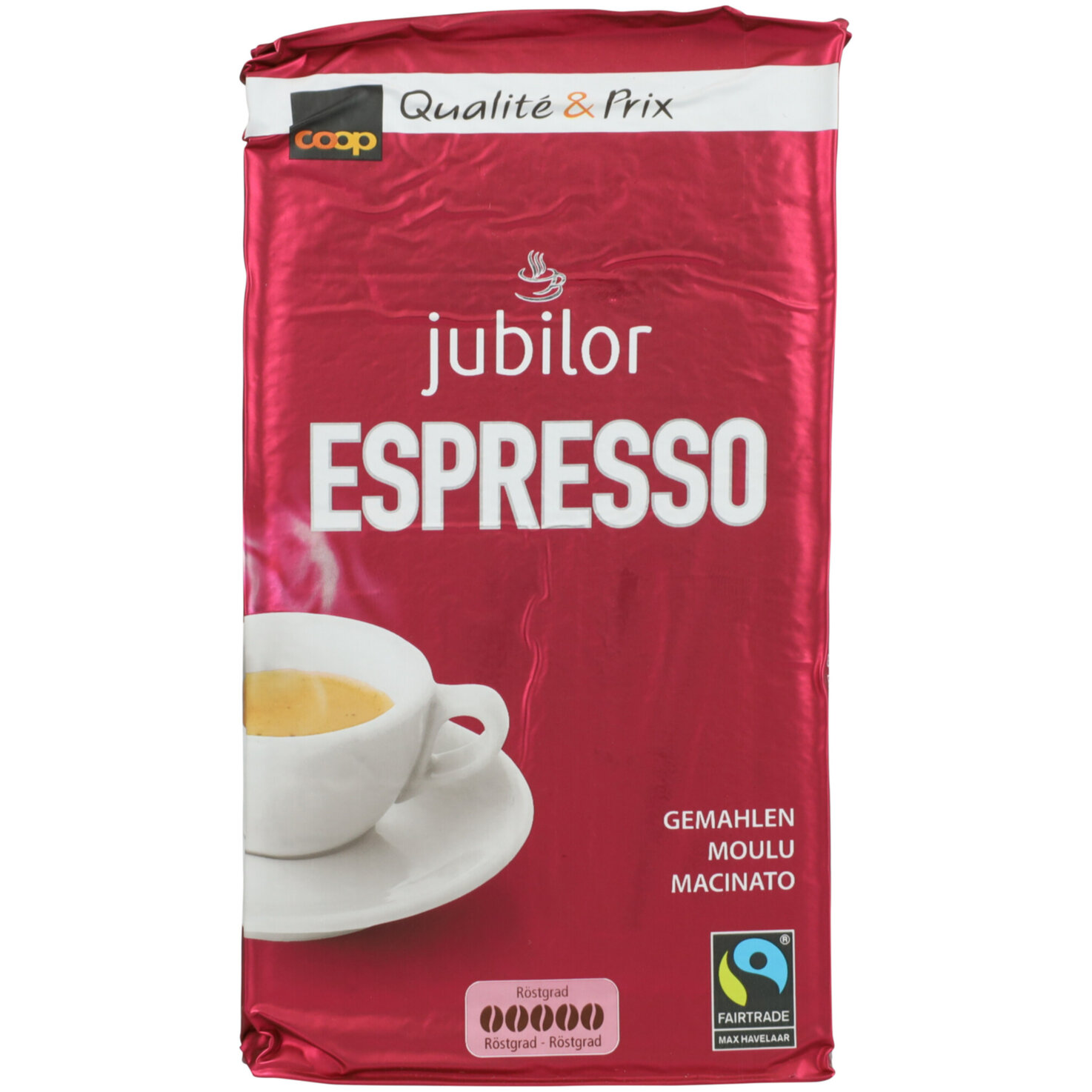 Jubilor Espresso Bohnenkaffee gemahlen