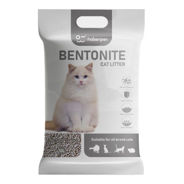 Haisenpet Areia Bentonite Aglomerante Carvão Ativo 10L