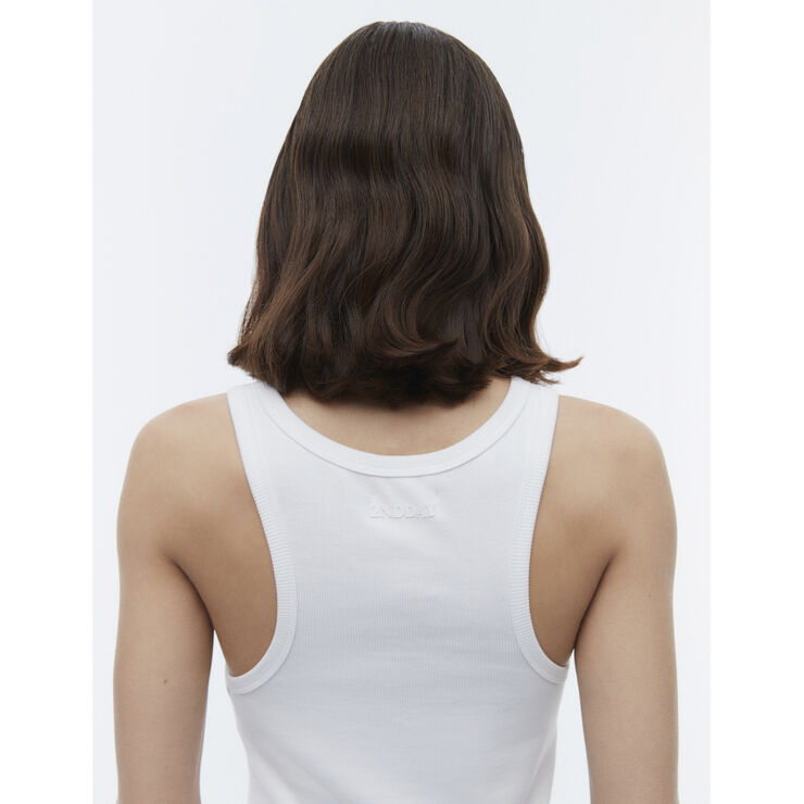 2NDDAY 2ND Purity TT - Daily Cotton Rib Brilliant white