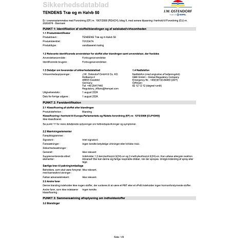 Tendens træ- og metalmaling halvblank 50 0.675 liter
