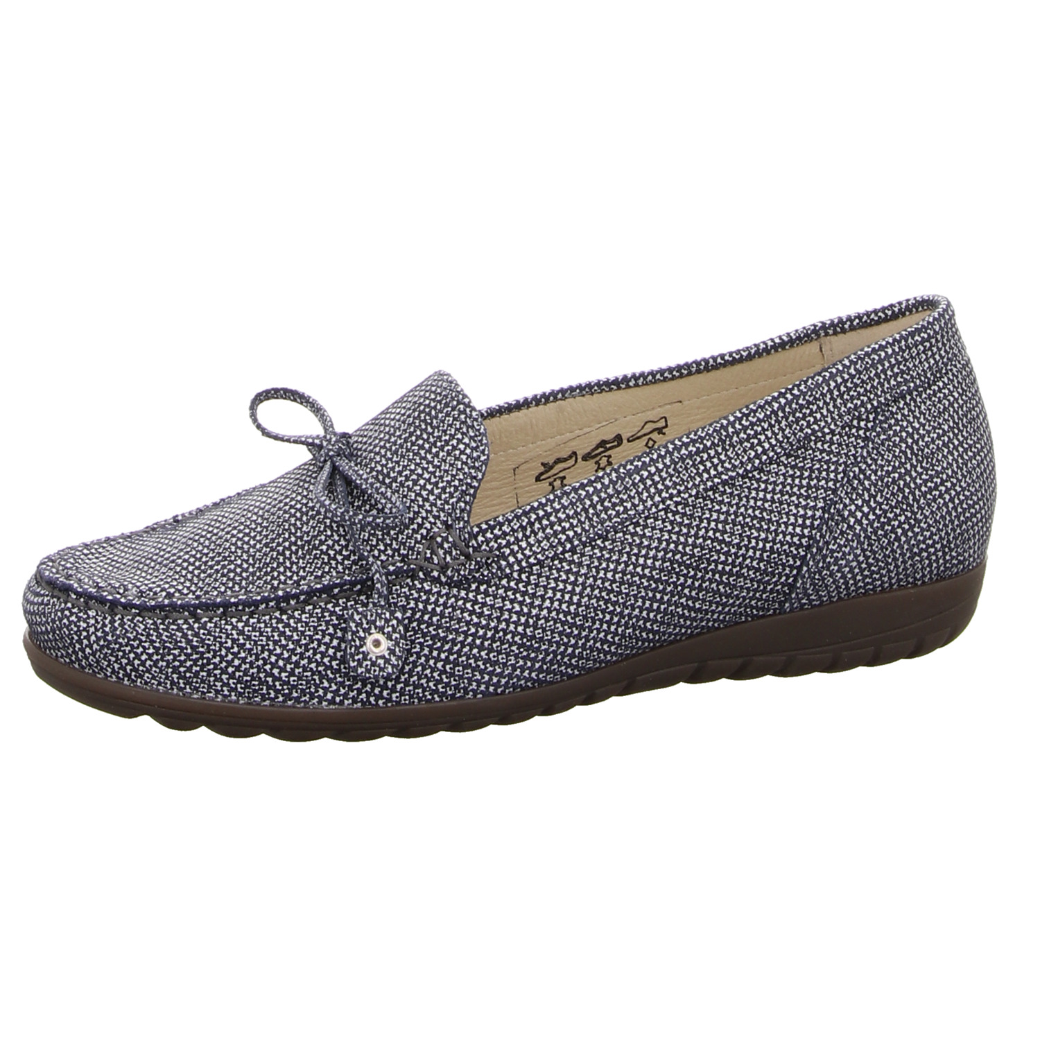 Waldläufer Slipper blau blau