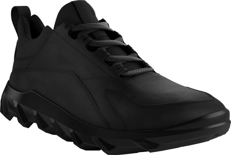 ECCO - MX M Low Lea - Sneaker - Black - Nubuck Leer