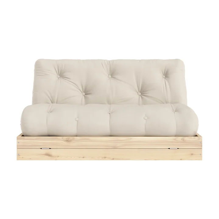Karup Design - Flip Tagesbett, 140 x 200 cm, Kiefer natur / mocca (755)