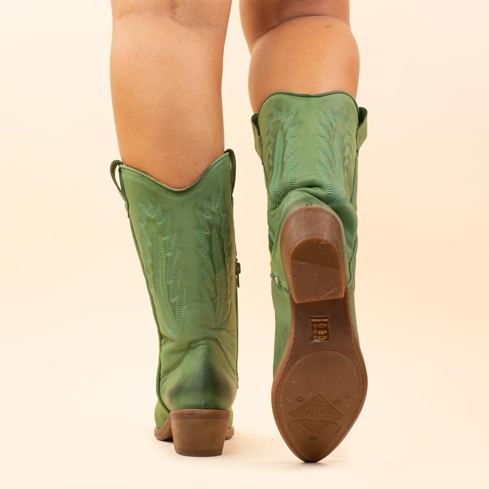 La Pintura cowboyboots Varsy groen