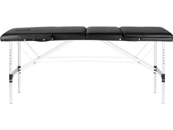 Activeshop sammenklappelig massagebriks ALUMINIUM COMFORT ACTIV FIZJO 3 SEGMENT BLACK