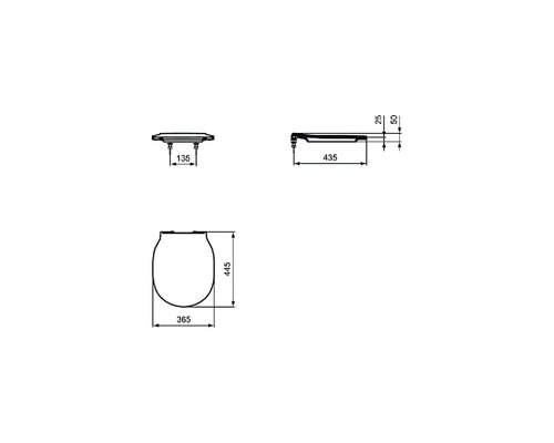Ideale STANDARD toiletzitting Connect Air Softclose wit E036601