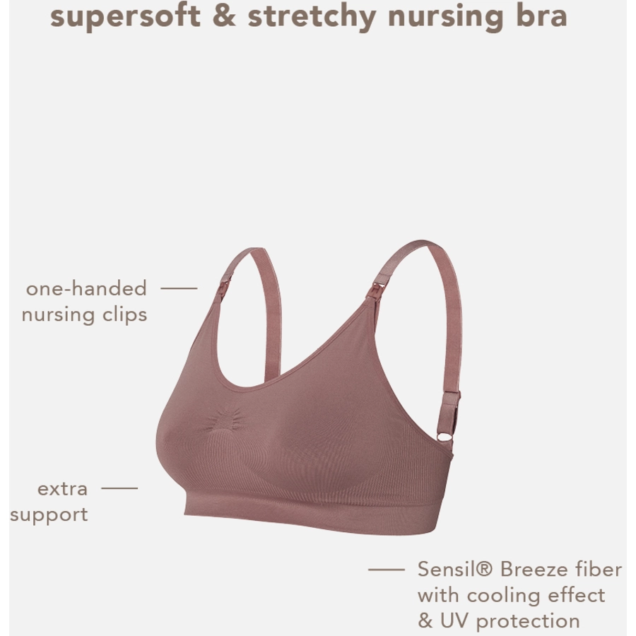 Noppies Nahtloser Still-BH Hura Sensil® Breeze Deep Taupe