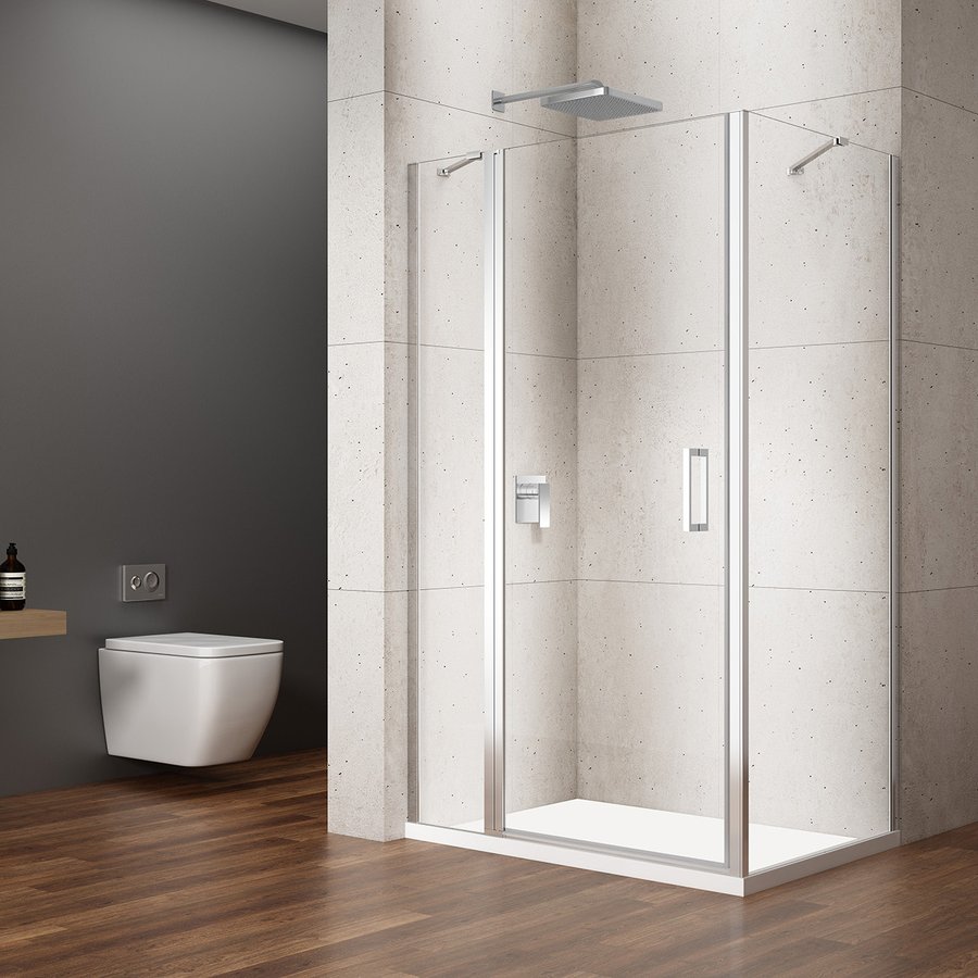 Gelco Loro douchecabine met draaideur 80x90cm chroom