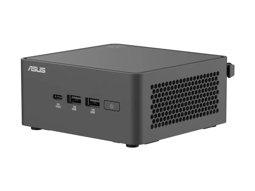 ASUS NUC 15 Pro Tall Kit RNUC15CRHI300000 - Barebone - mini PC 1 x Core 3 100U / op til 4.7 GHz - vPro - RAM 0 GB - Intel Graphics - IEEE 802.11ax (Wi-Fi 6), IEEE 802.11be (Wi-Fi 7), Bluetooth 5.4, Gigabit Ethernet, 2.5 Gigabit Ethernet - sort