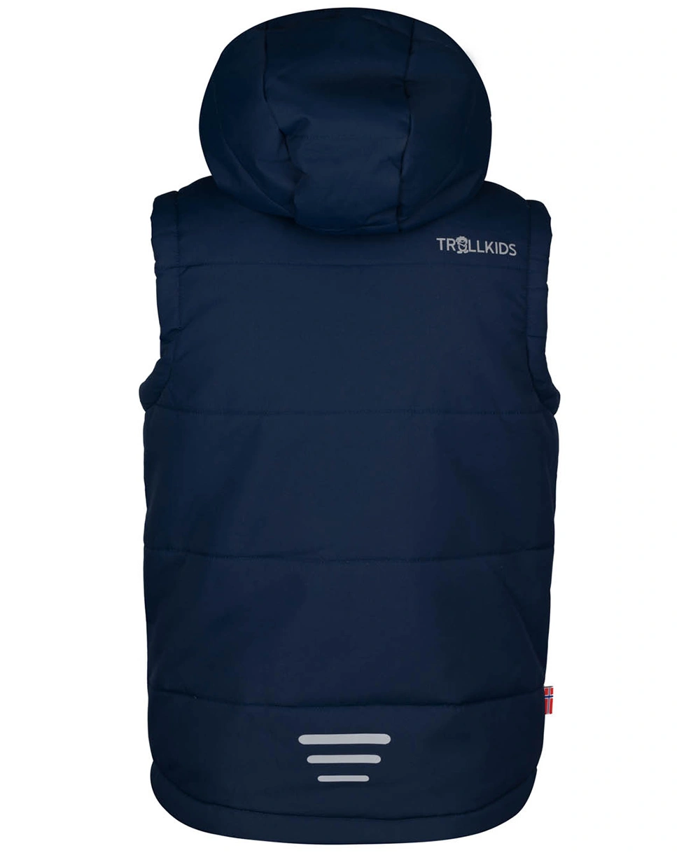 Kapuzen-Steppweste NARVIK in navy/magenta