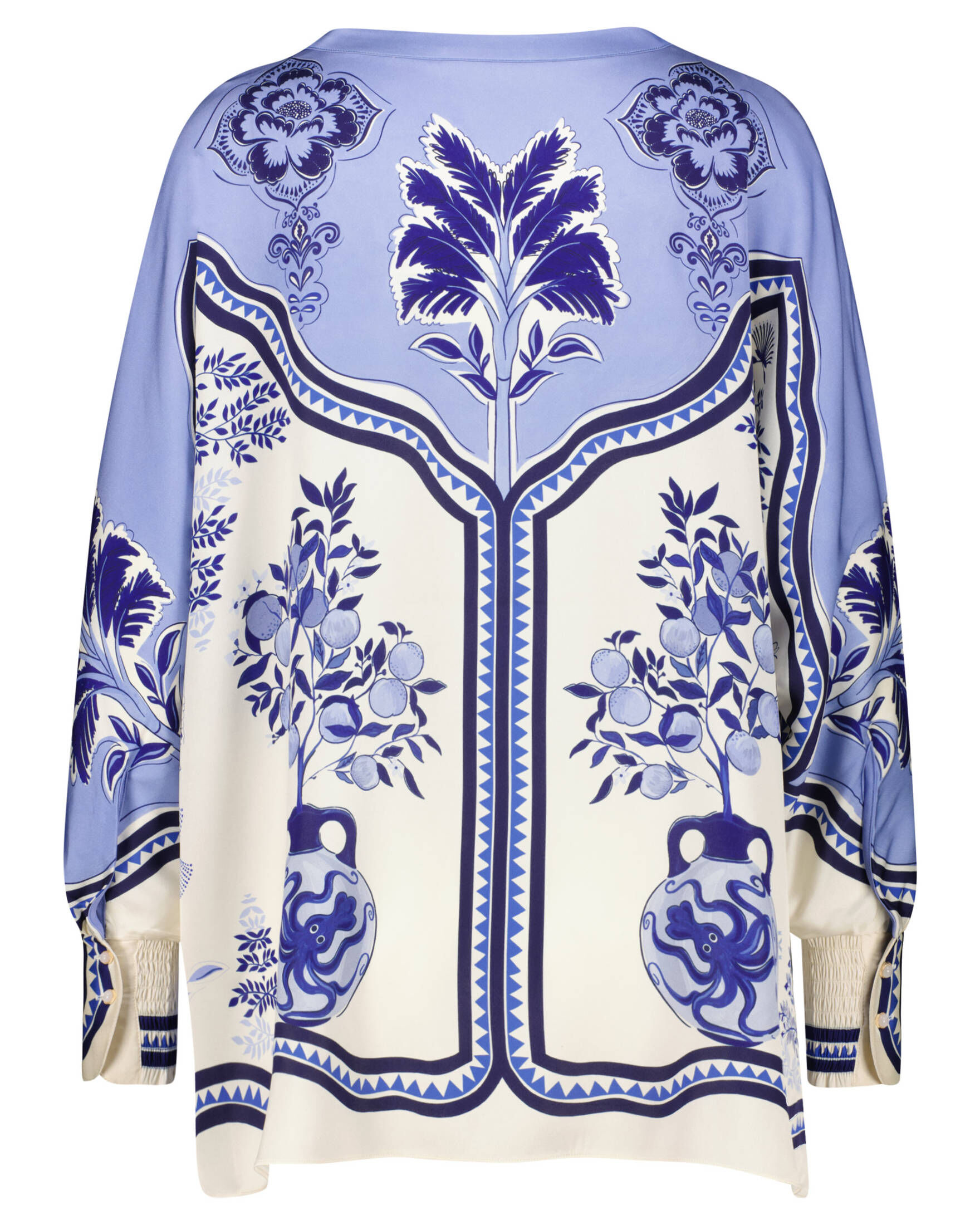 IVI Collection| Damen Tunika aus Stretch-Seide ORIENTAL GARDENS