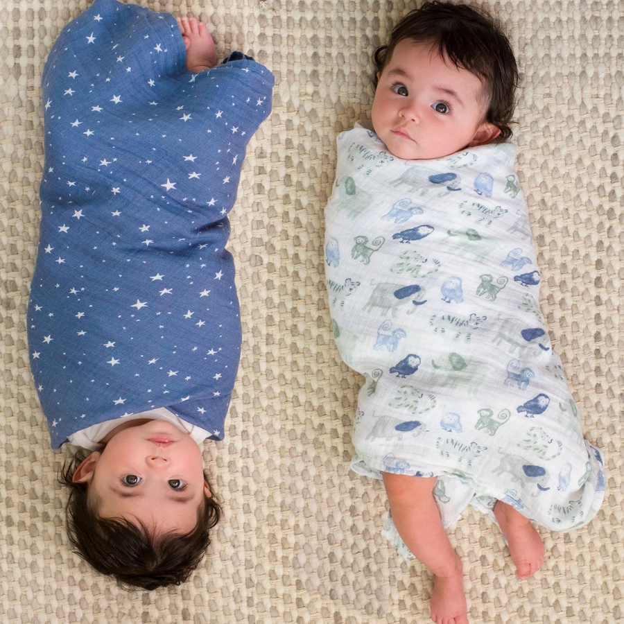 aden + anais™ essentials Baumwoll-Musselin-Pucktuch 4er Pack Time To Dream
