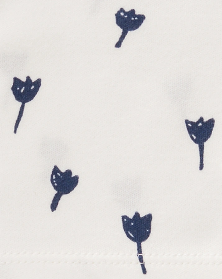 Wickel-Jacke TULIP in weiß/blau