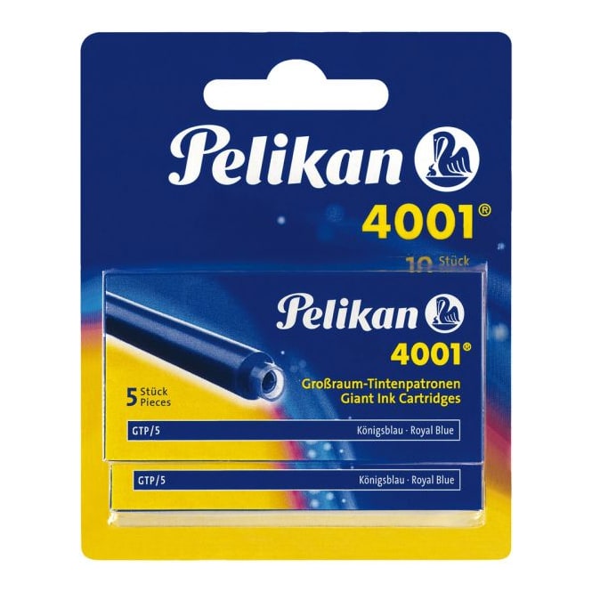 Pelikan, 2x 5 Großraum-Tintenpatronen, königsblau