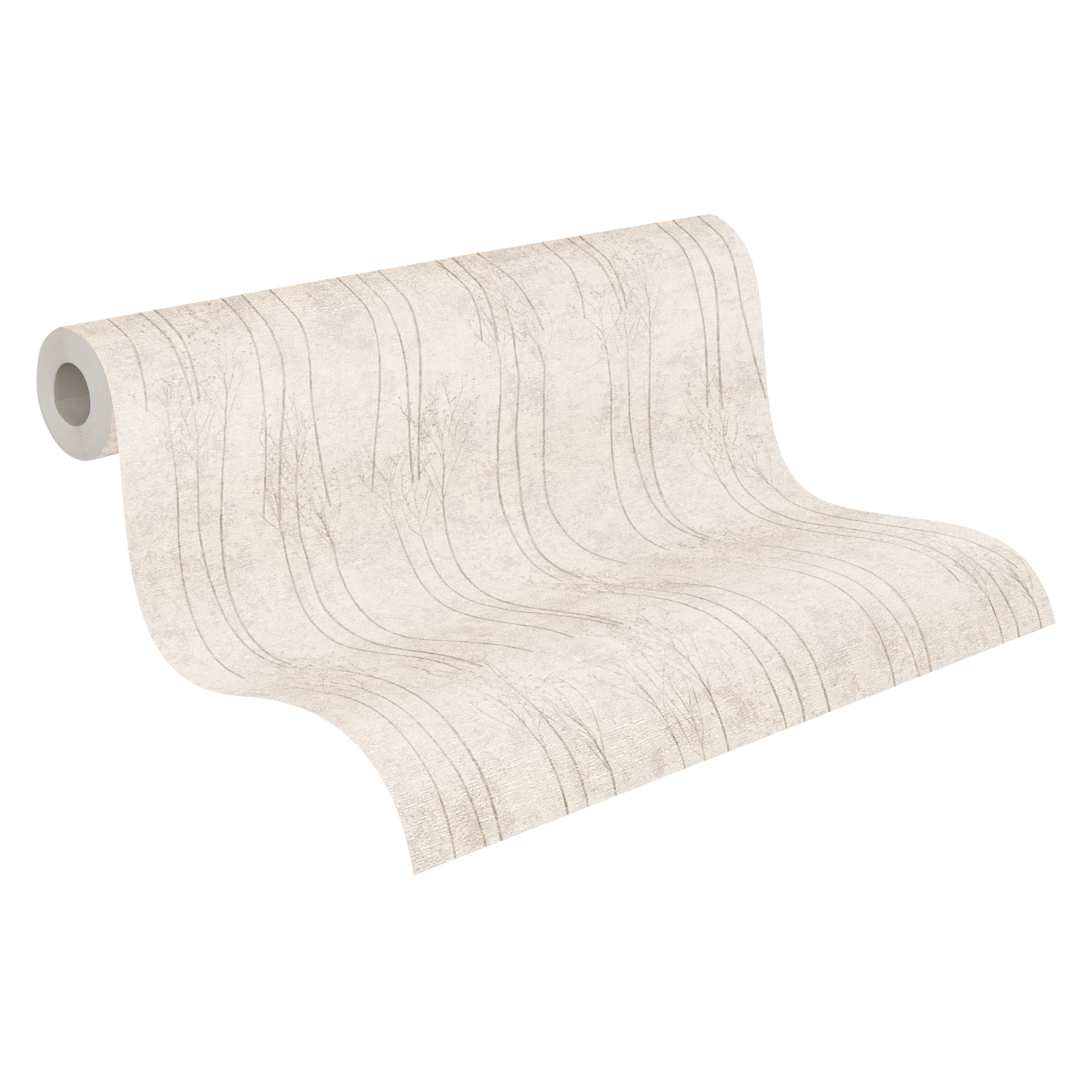 A.S. Creation Vliestapete - grau-beige - Pampasgras- 10 Meter