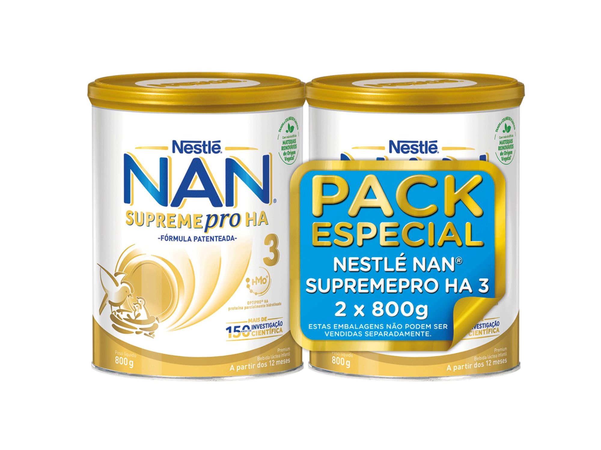 LEITE NAN HA3 2X800G PACK ESPECIAL