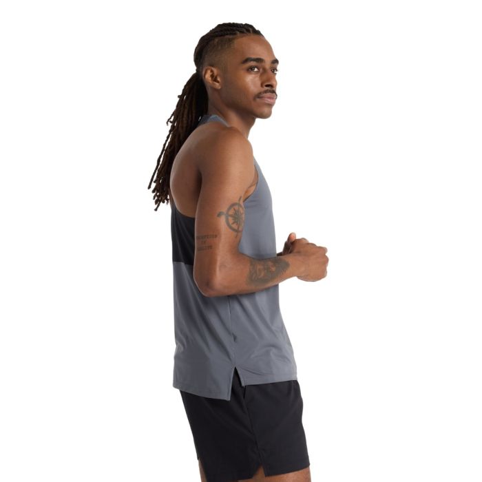 New Balance Herre Singletter RC Race Day Tank Grå