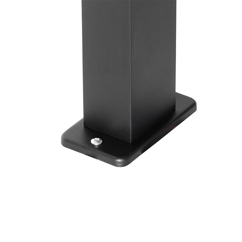 Buitenlamp zwart met grondpin en kabelmof 35cm IP44 - Baleno
