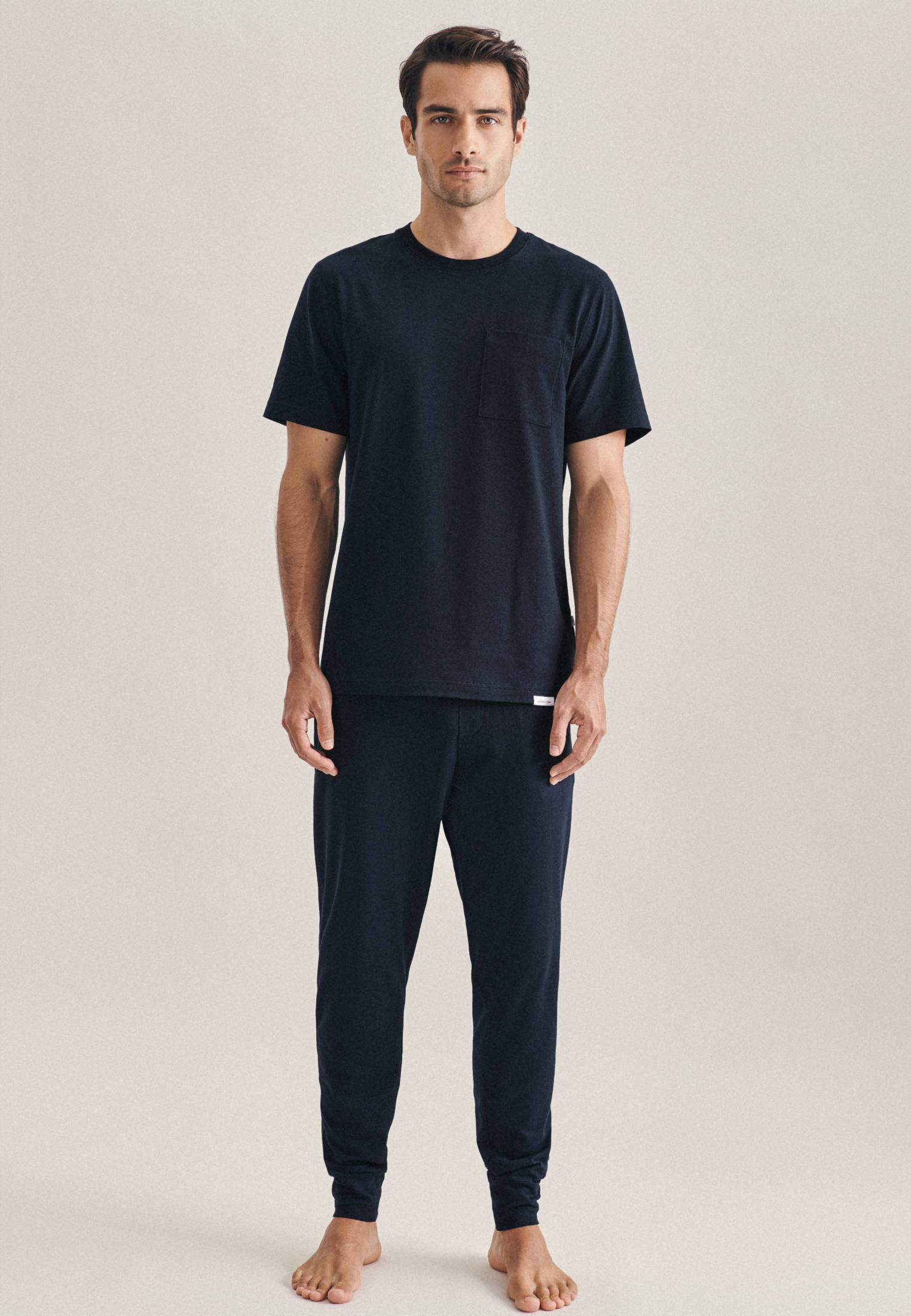 Seidensticker| Herren Pyjama Schwarze Rose