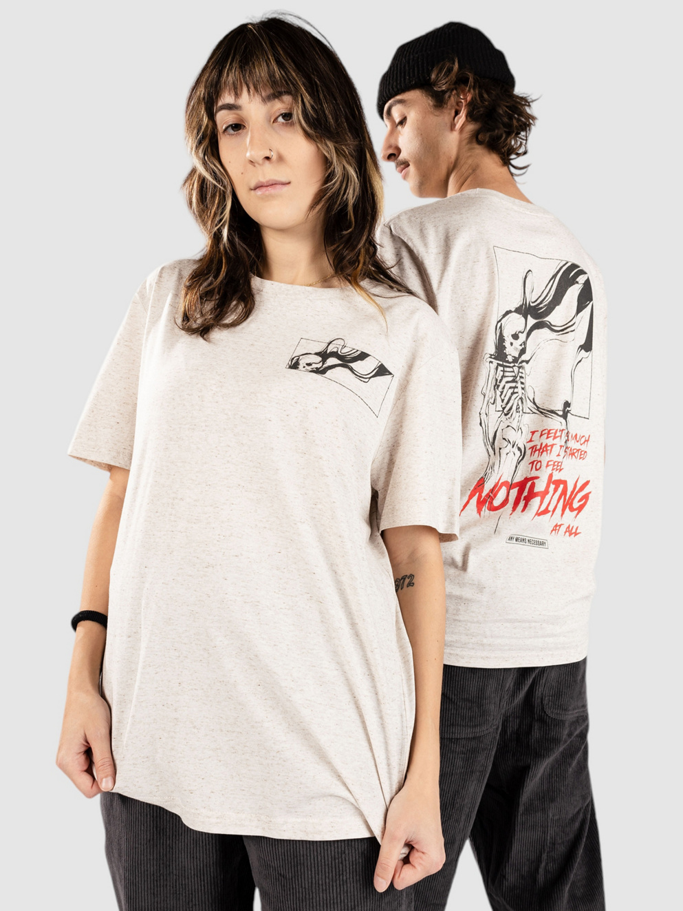 Any Means Necessary Felt So Much T-Shirt natural