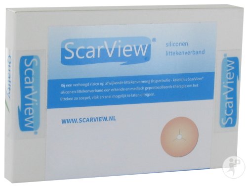 Scarview Pansement De Cicatrices En Silicone Mamelon 6,5cm 2 Pièces (Scarv16)
