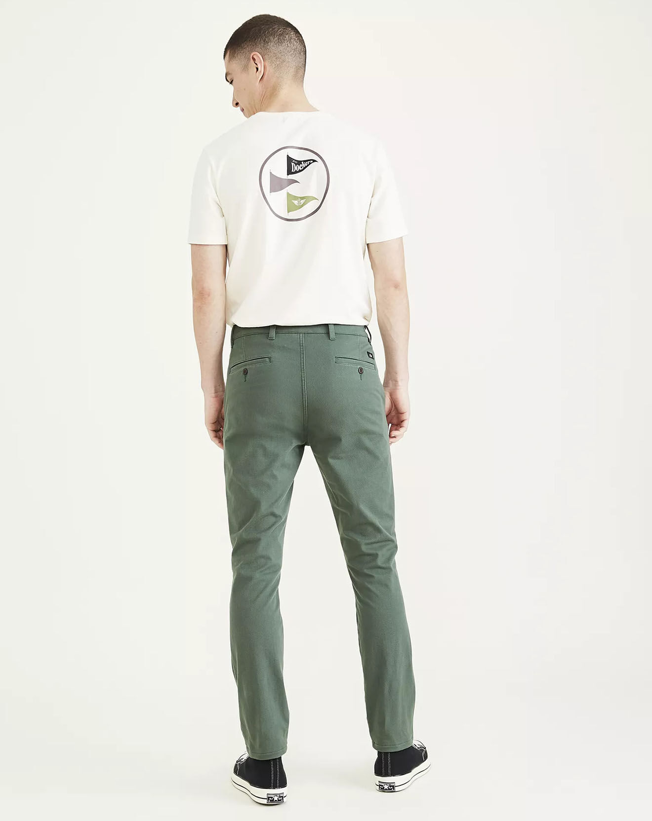 Dockers Pantalon Smart Supreme Flex Skinny vert moyen